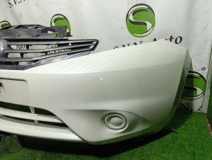 Бампер передний color-QAB NISSAN NOTE OEM 620223VA1B E12 2013