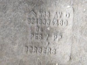 Подкрылок передний правый (2 части) CITROEN C6 OEM 9660840780, 9646334280 TD 2006