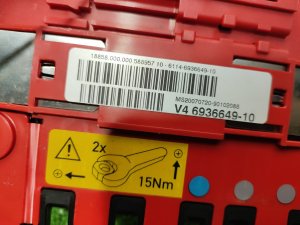 Клемма аккумулятора BMW 1 SERIES OEM 693664910 E87 2007